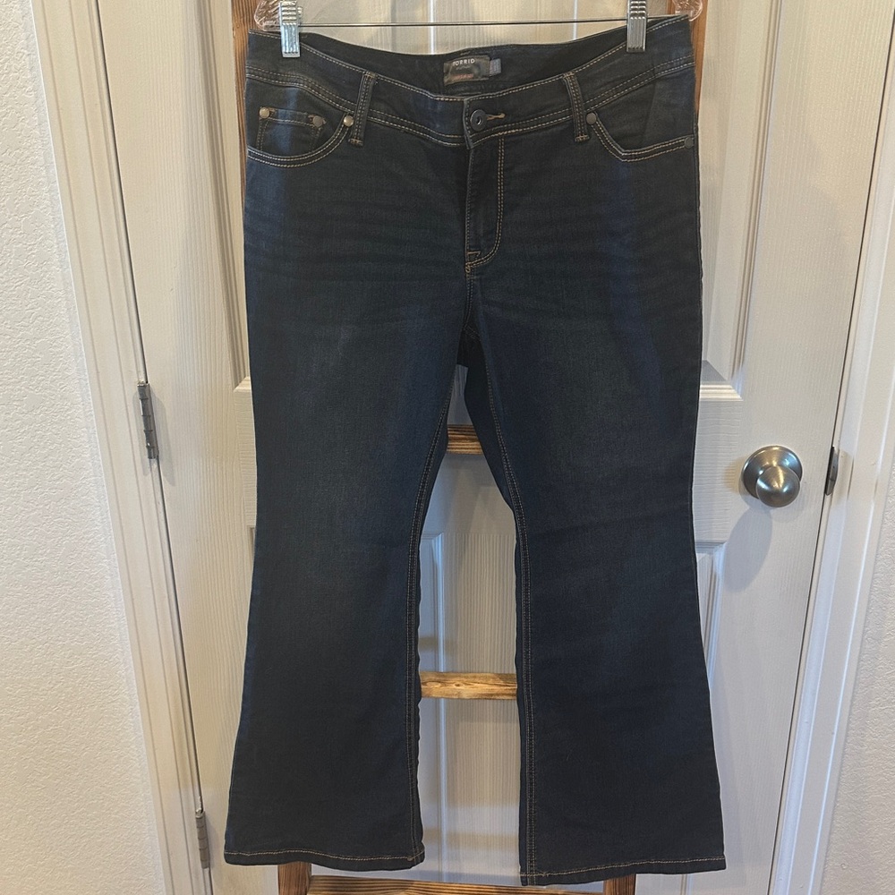 Torrid Dark Indigo Flare Jeans